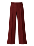 Maroon pants on a light gray background
